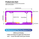 Personalise License Plate Frame for Men Women Car Universal Stainless Steel Accessories D089