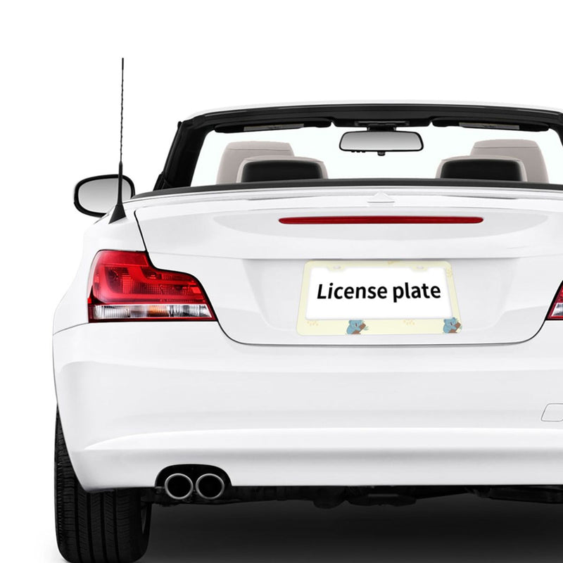 Personalise License Plate Frame for Men Women Car Universal Stainless Steel Accessories D087