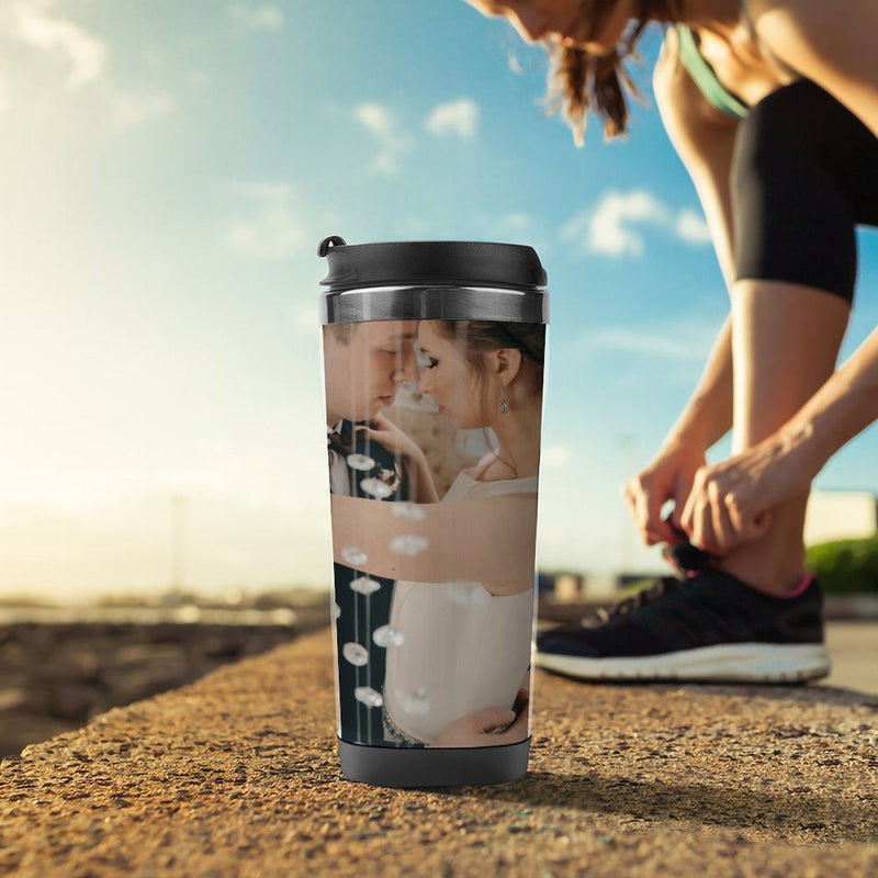 Stainless Steel Tumbler Sport Drink Bottle Travel Mug 380L T098