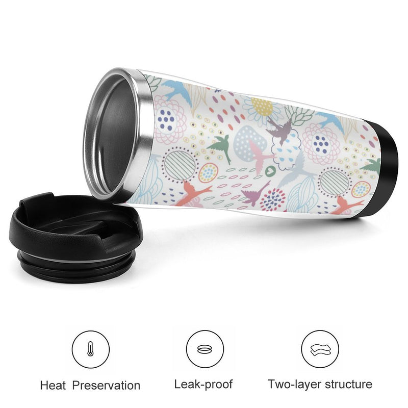 Stainless Steel Tumbler Sport Drink Bottle Travel Mug 380L T074