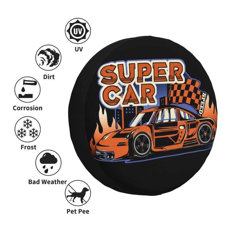 Spare Tire Cover For Rv Trailer Waterproof Wheel Cover Fit For Rv Suv Truck Travel Trailer N003