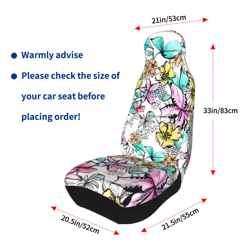 Car Seat Covers Front Auto Seat Cover Universal fit for Car SUV Truck S091 - One Size