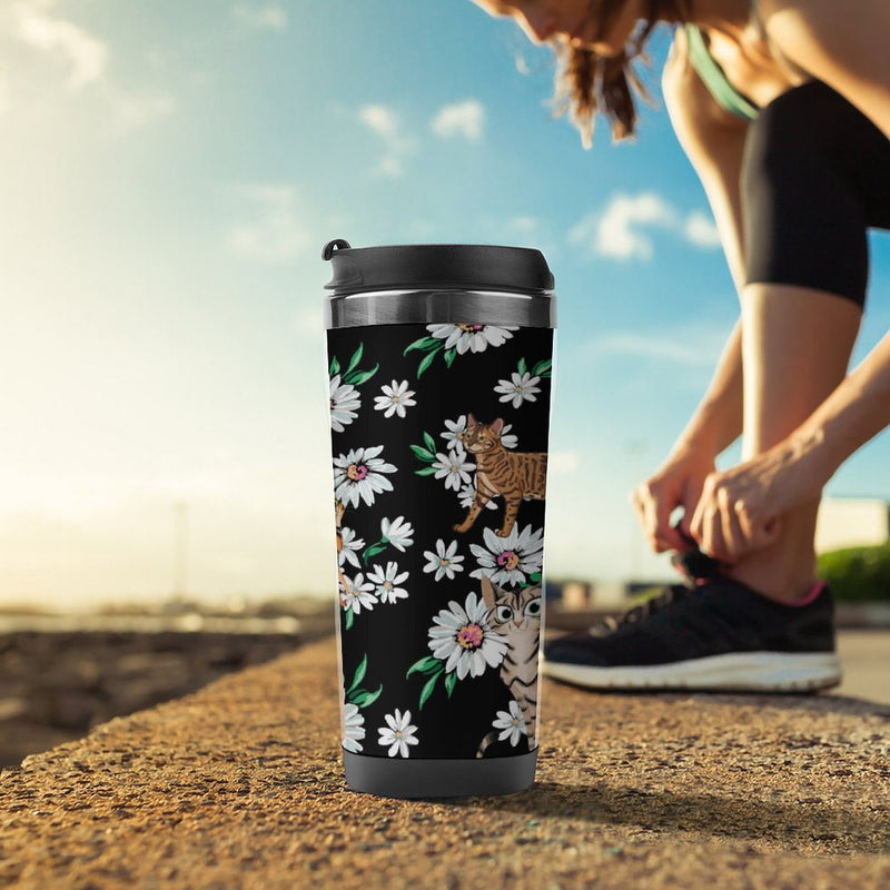 Stainless Steel Tumbler Sport Drink Bottle Travel Mug 380L T093