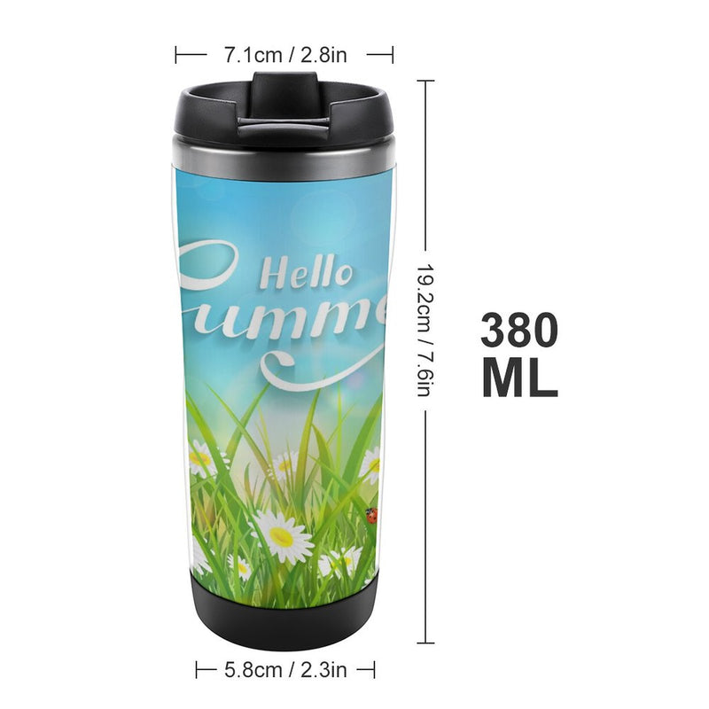 Stainless Steel Tumbler Sport Drink Bottle Travel Mug 380L T027