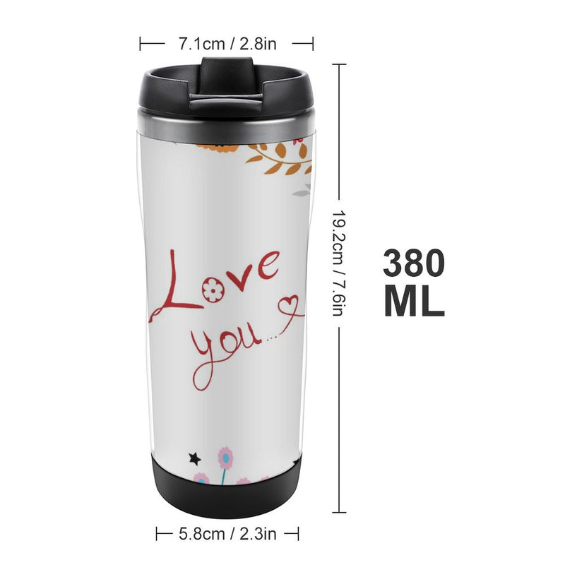 Stainless Steel Tumbler Sport Drink Bottle Travel Mug 380L T035