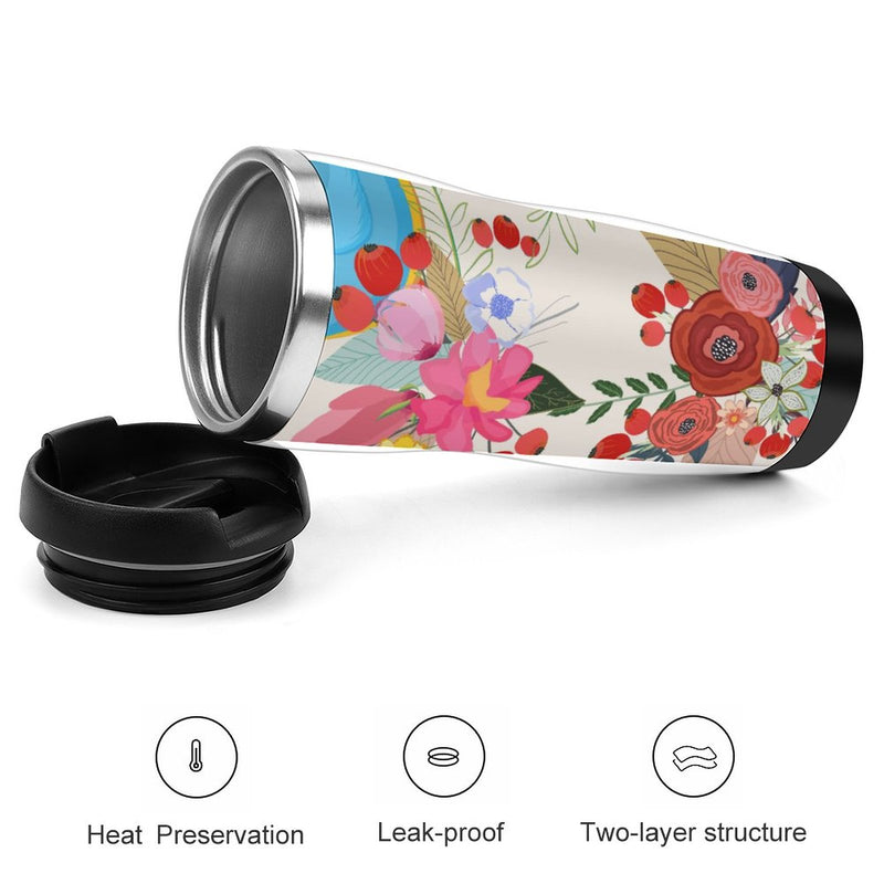 Stainless Steel Tumbler Sport Drink Bottle Travel Mug 380L T003