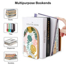 2 Pcs Wood Book Ends Non-Skid Book Stand B039