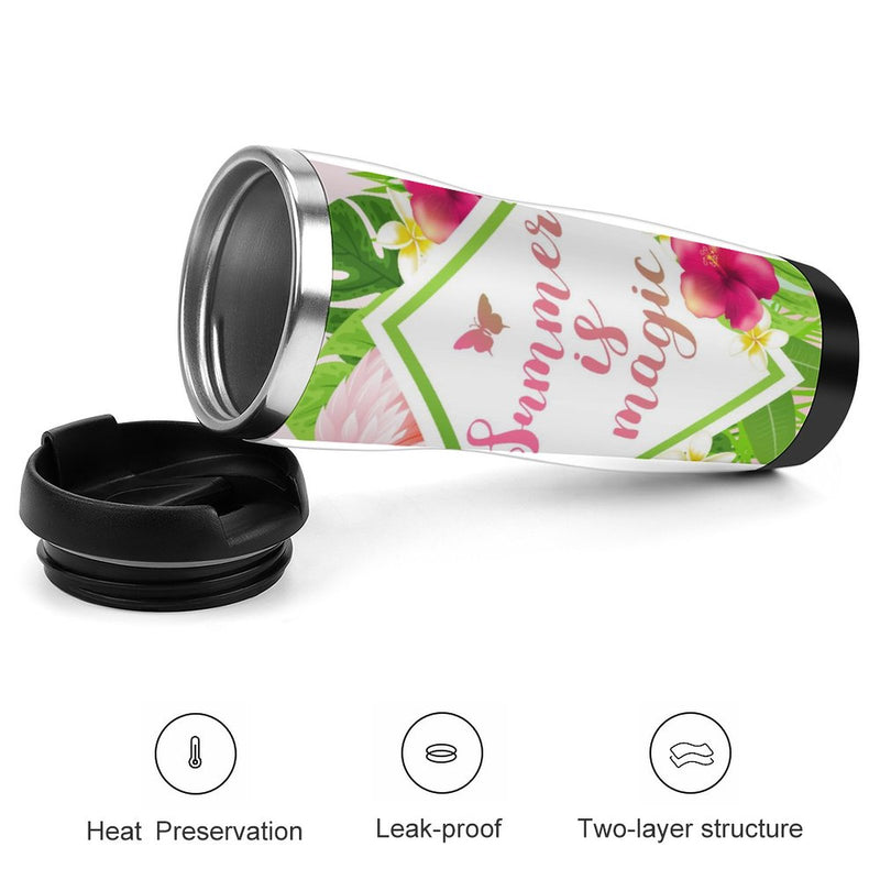 Stainless Steel Tumbler Sport Drink Bottle Travel Mug 380L T031