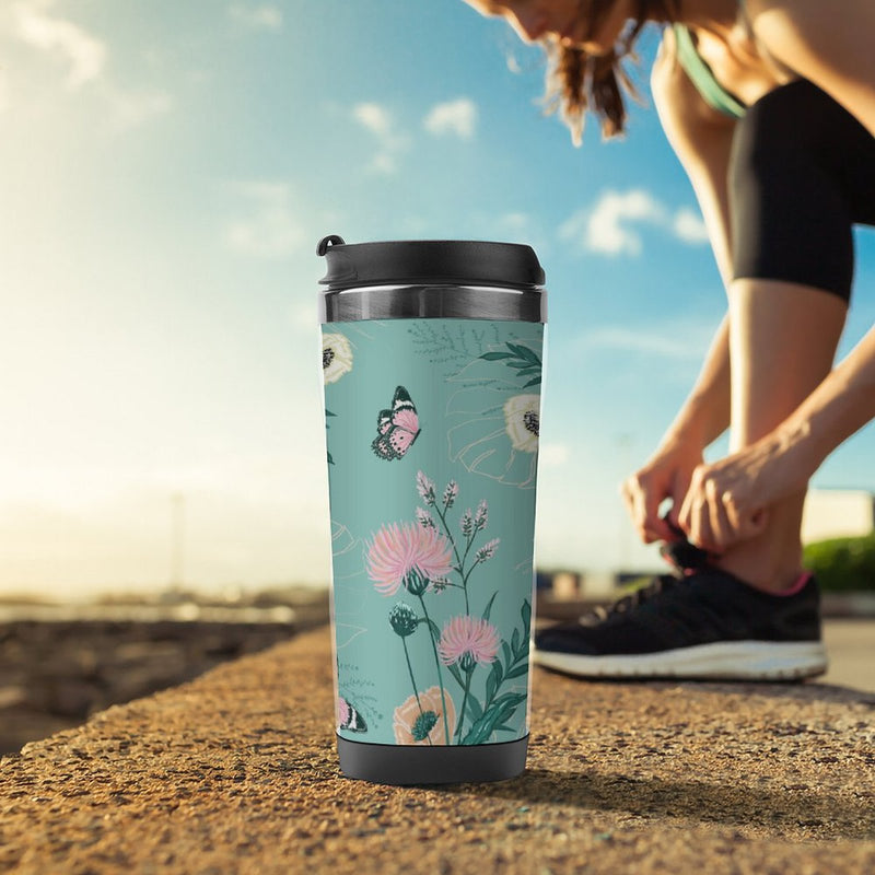 Stainless Steel Tumbler Sport Drink Bottle Travel Mug 380L T084