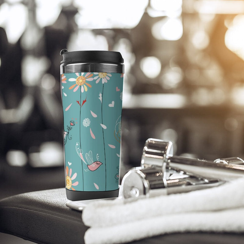 Stainless Steel Tumbler Sport Drink Bottle Travel Mug 380L T006