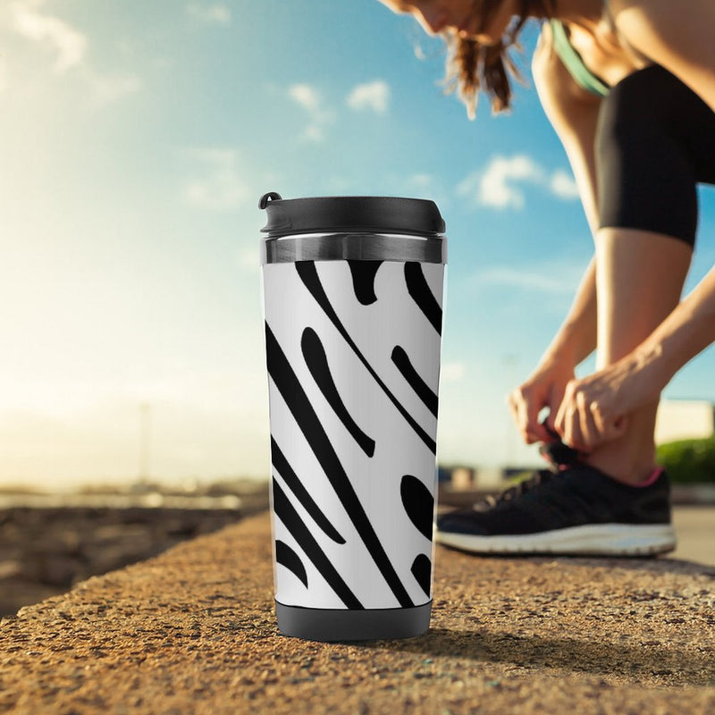 Stainless Steel Tumbler Sport Drink Bottle Travel Mug 380L T096