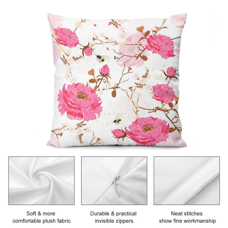 Pillow Case Sofa Throw Cushion Cover Home Decor Pillowcase 18x18 Inch P087