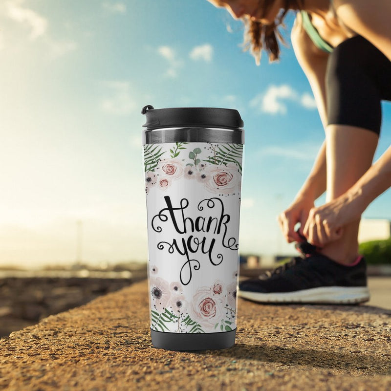 Stainless Steel Tumbler Sport Drink Bottle Travel Mug 380L T079