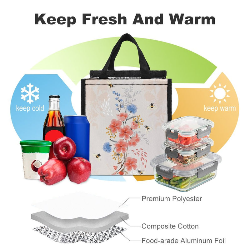 Lunch Bag for Men Women Portable Handbag for Work Picnic L083