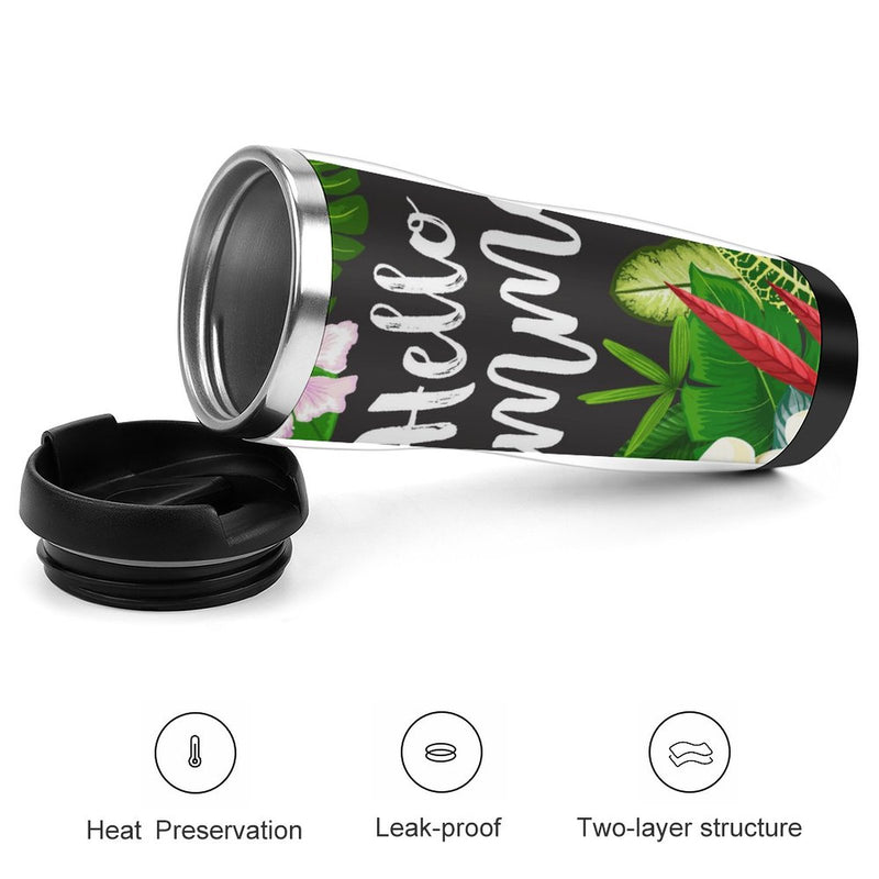 Stainless Steel Tumbler Sport Drink Bottle Travel Mug 380L T016