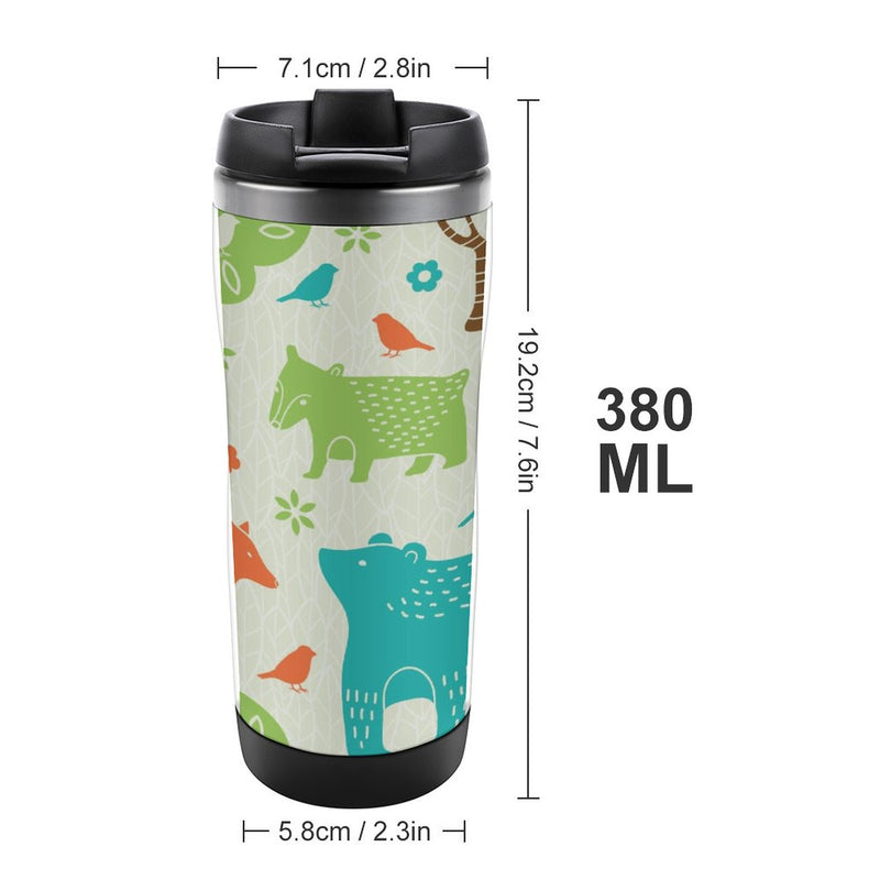 Stainless Steel Tumbler Sport Drink Bottle Travel Mug 380L T043