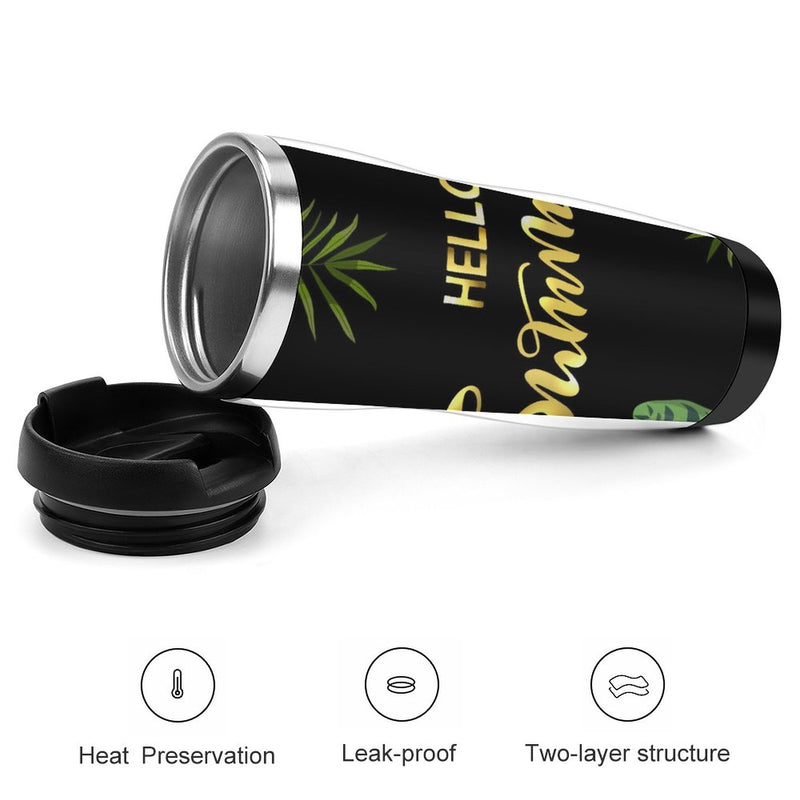 Stainless Steel Tumbler Sport Drink Bottle Travel Mug 380L T019