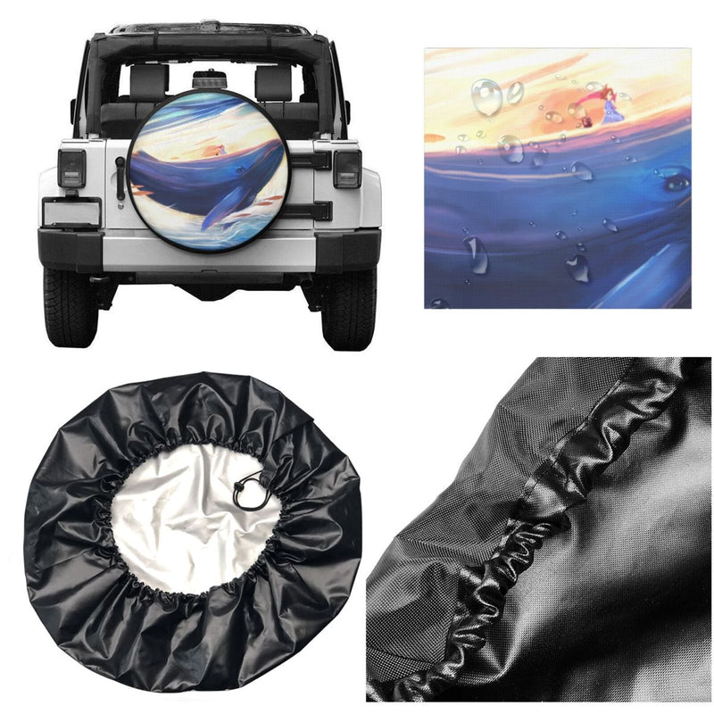 Spare Tire Cover For Rv Trailer Waterproof Wheel Cover Fit For Rv Suv Truck Travel Trailer N113