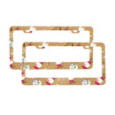Personalise License Plate Frame for Men Women Car Universal Stainless Steel Accessories D049