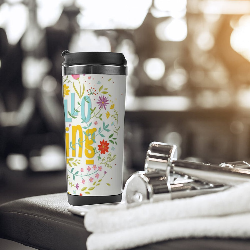 Stainless Steel Tumbler Sport Drink Bottle Travel Mug 380L T066