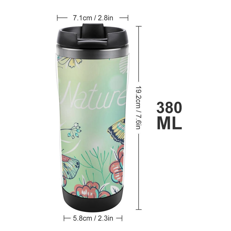 Stainless Steel Tumbler Sport Drink Bottle Travel Mug 380L T088