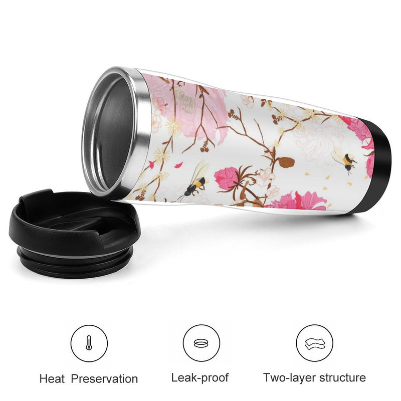 Stainless Steel Tumbler Sport Drink Bottle Travel Mug 380L T063