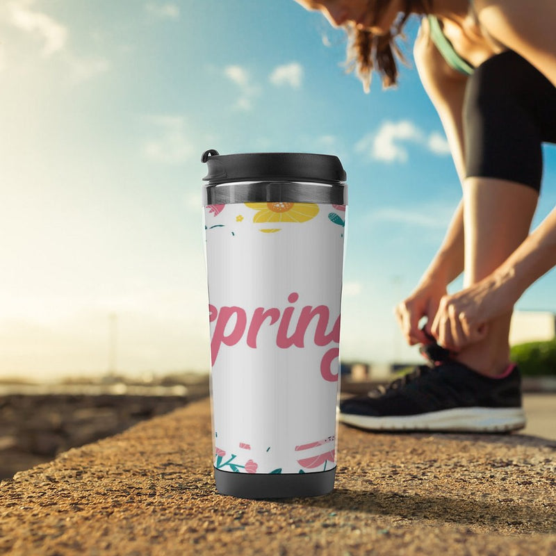 Stainless Steel Tumbler Sport Drink Bottle Travel Mug 380L T051