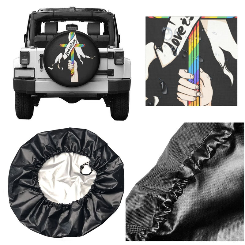 Spare Tire Cover For Rv Trailer Waterproof Wheel Cover Fit For Rv Suv Truck Travel Trailer N029