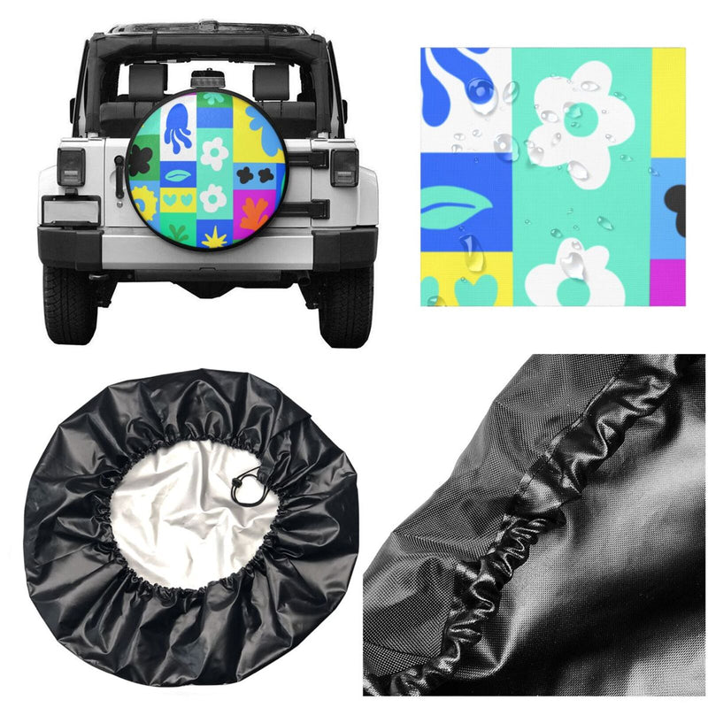 Spare Tire Cover For Rv Trailer Waterproof Wheel Cover Fit For Rv Suv Truck Travel Trailer N109