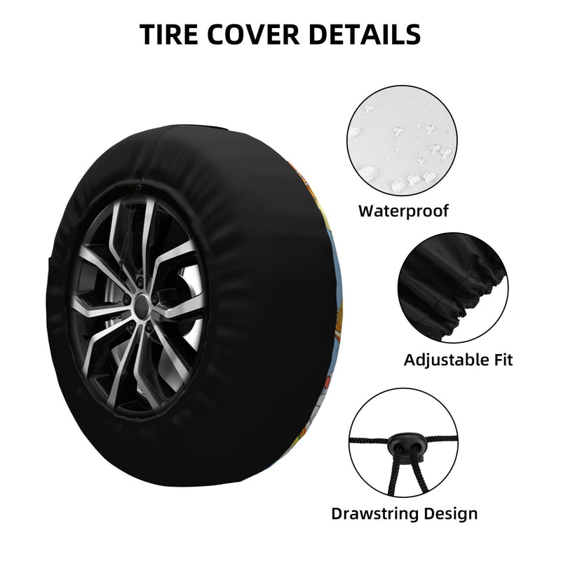 Spare Tire Cover For Rv Trailer Waterproof Wheel Cover Fit For Rv Suv Truck Travel Trailer N010