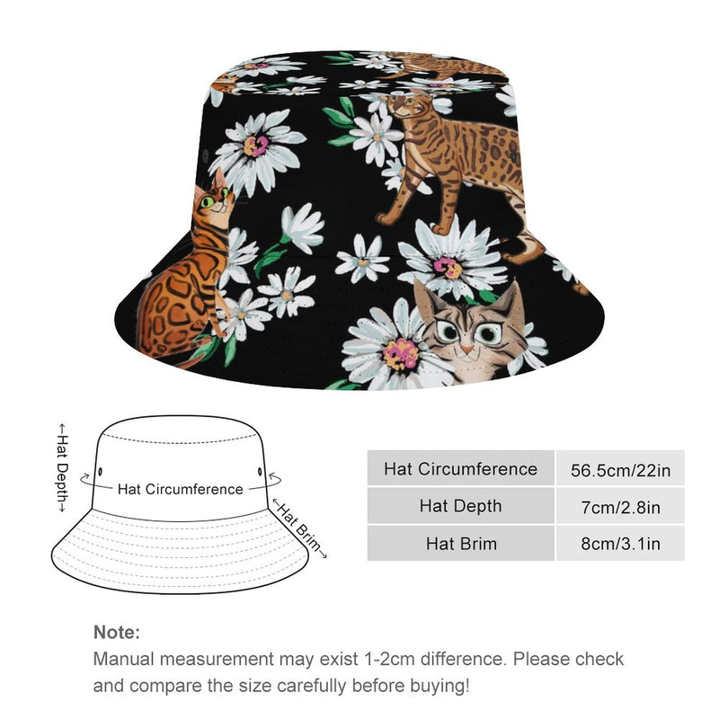 Bucket Hats Fisherman Sun Cap for Women Men H094