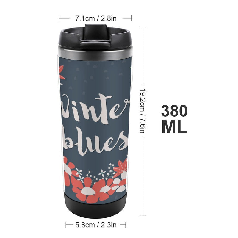 Stainless Steel Tumbler Sport Drink Bottle Travel Mug 380L T060