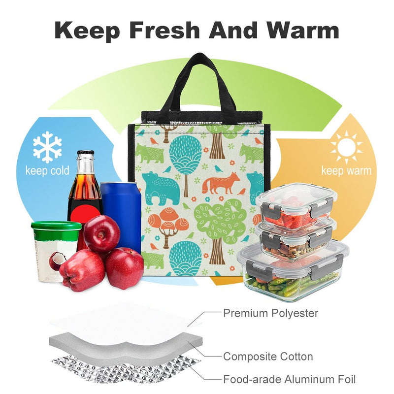 Lunch Bag for Men Women Portable Handbag for Work Picnic L067