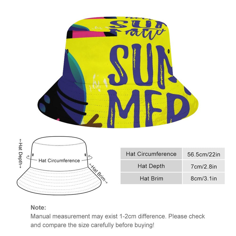 Bucket Hats Fisherman Sun Cap for Women Men H017