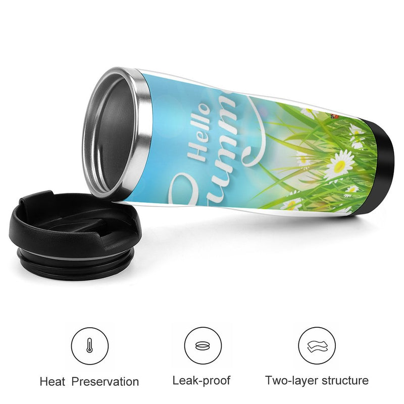 Stainless Steel Tumbler Sport Drink Bottle Travel Mug 380L T027