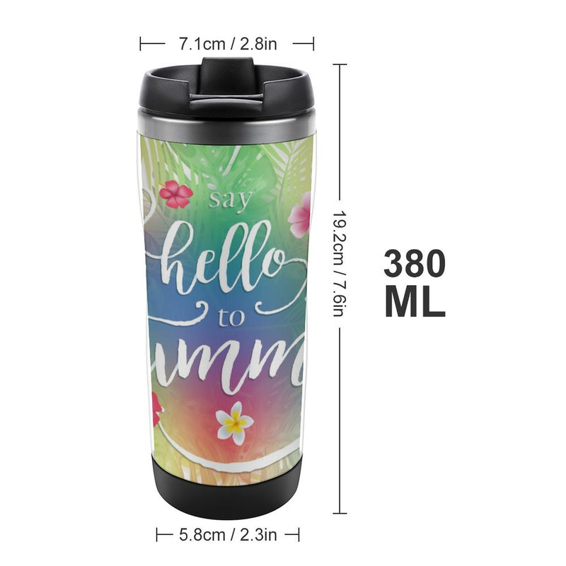 Stainless Steel Tumbler Sport Drink Bottle Travel Mug 380L T014