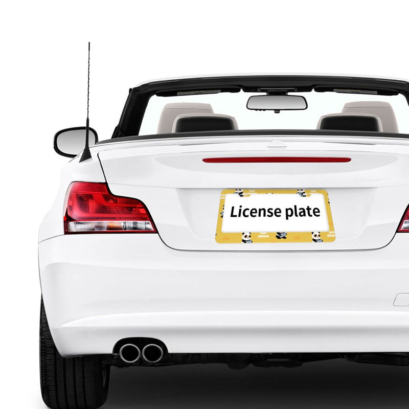 Personalise License Plate Frame for Men Women Car Universal Stainless Steel Accessories D041