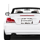 Personalise License Plate Frame for Men Women Car Universal Stainless Steel Accessories D010