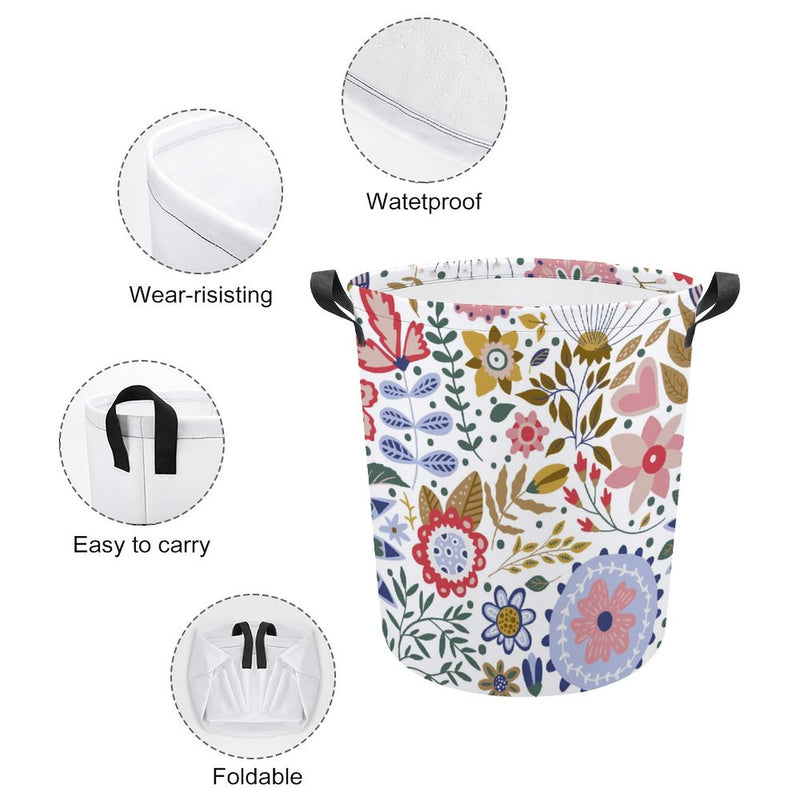 Waterproof Foldable Clothes Laundry Basket B075