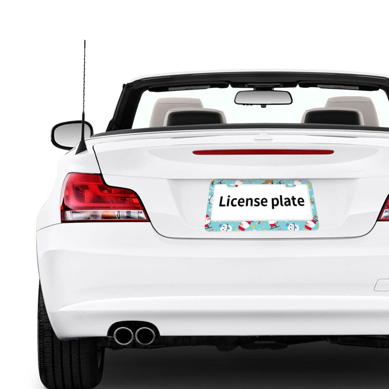 Personalise License Plate Frame for Men Women Car Universal Stainless Steel Accessories D048