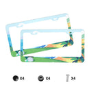 Personalise License Plate Frame for Men Women Car Universal Stainless Steel Accessories D014