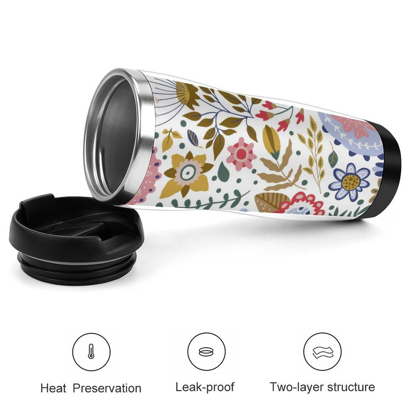 Stainless Steel Tumbler Sport Drink Bottle Travel Mug 380L T075