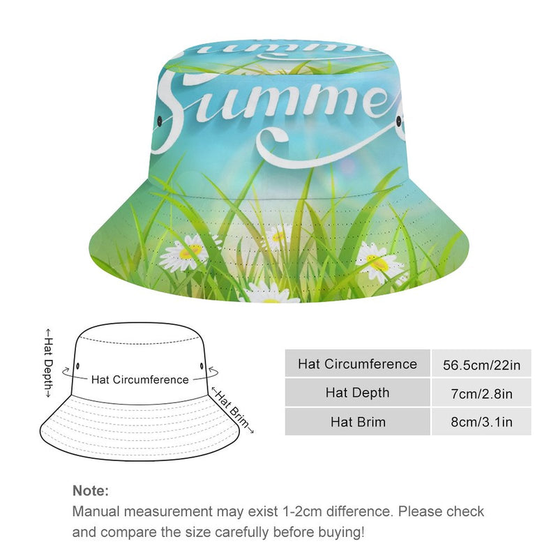 Bucket Hats Fisherman Sun Cap for Women Men H027