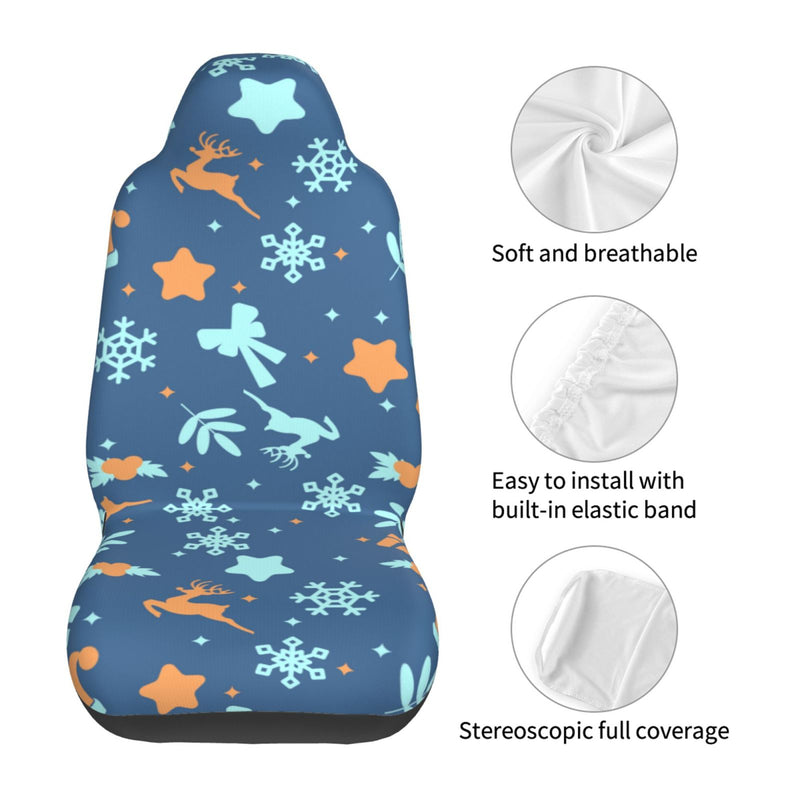 Car Seat Covers Front Auto Seat Cover Universal fit for Car SUV Truck S077 - One Size