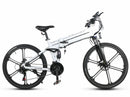 Off-Road Electric Bike with One-piece Wheel Adults E-Bike - White