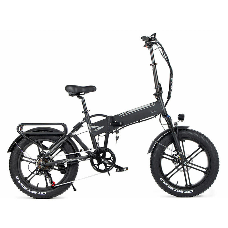 48V 500W City Electric Bike Folding E-Bike for Adults - Black