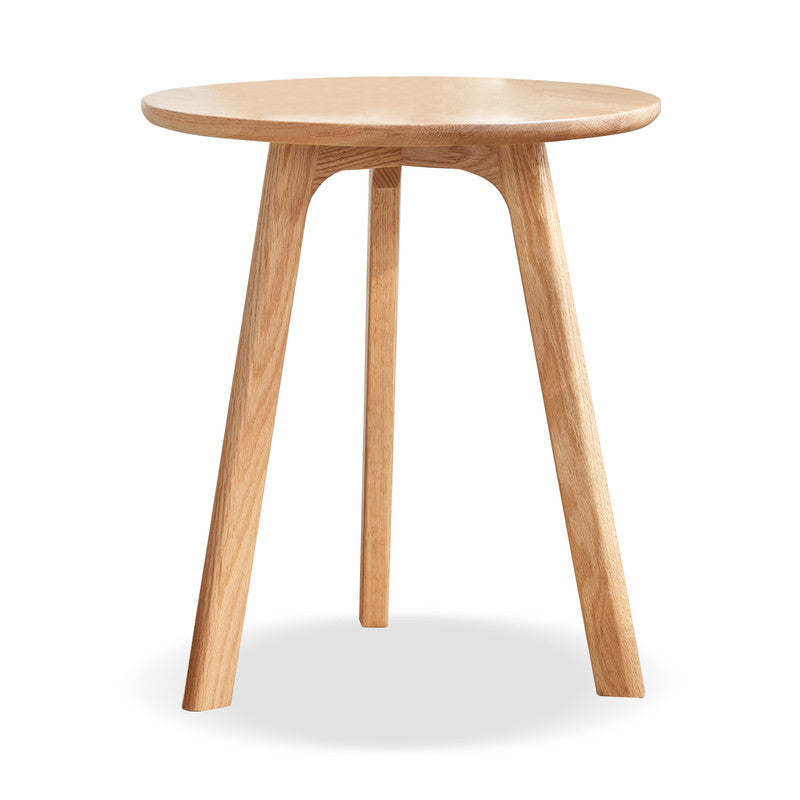 Round End Table Small End Table Side Table Coffee Table 100% Natural Wood