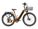 Cityrun Electric Bike 500W 48V 15Ah Removable Battery Commuter E-Bike for Adults Orange