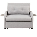 Pull Out Sofa Sleeper 3 In 1 With 2 Wing Table And Usb Charge