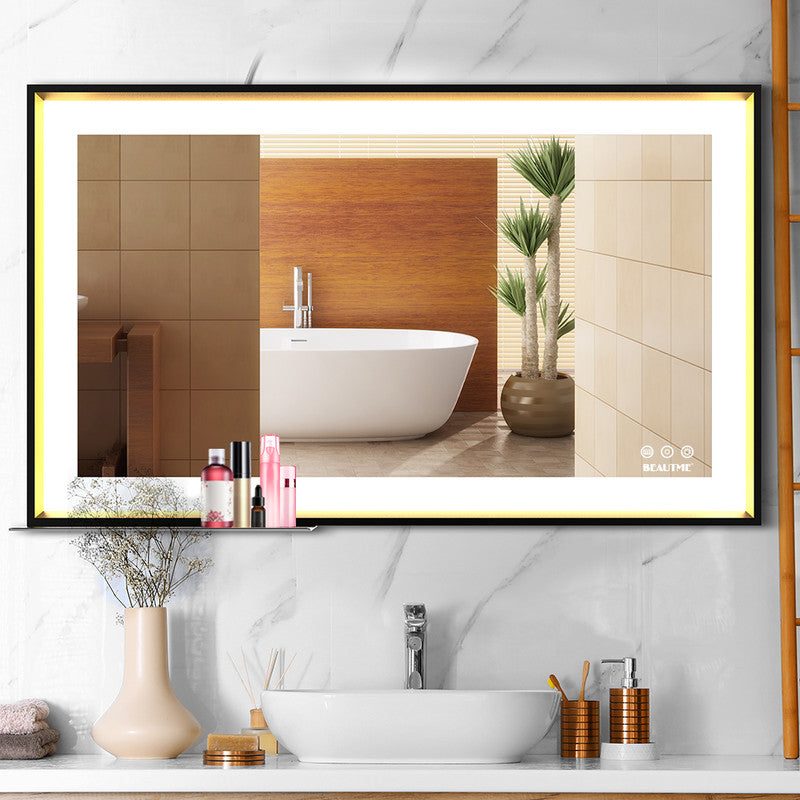 Bathroom Mirror with LED Lights Wall Mounted Large Size